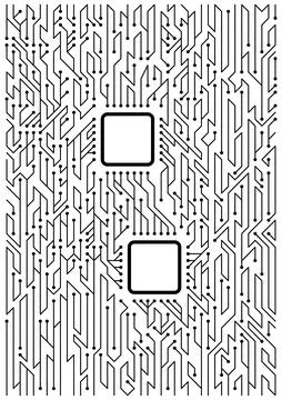 High-tech technology background texture. Circuit board vector illustration Stock Illustration