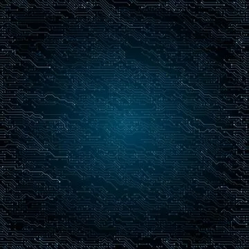 High-tech Technology Circuit Board Illustrazione stock