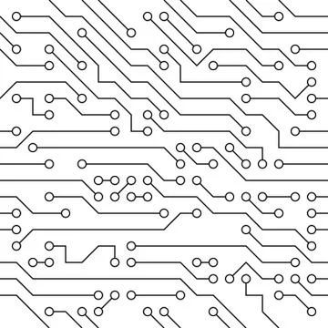 High-tech Technology Circuit Board Stock Illustration