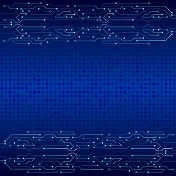 High-tech technology concept. Stock Illustration