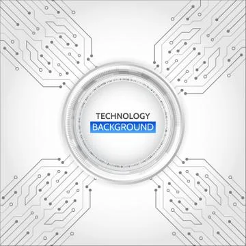 High-tech technology concept. Stock Illustration