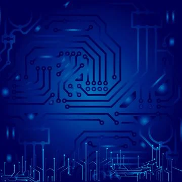 High tech technology geometric and connection system background with digital  Stock Illustration