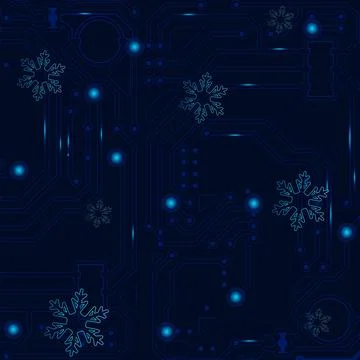 High tech technology geometric and connection system background with digital  Stock Illustration