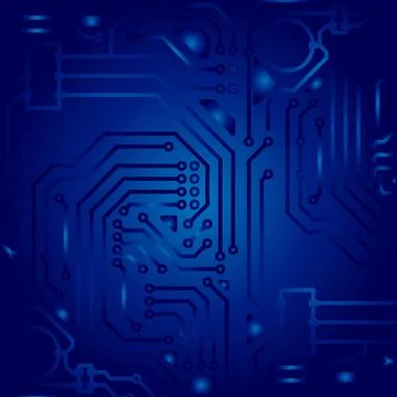 High tech technology geometric and connection system background with digital  Stock Illustration