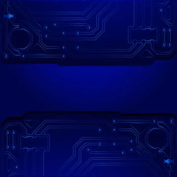 High tech technology geometric and connection system background with digital  Stock Illustration