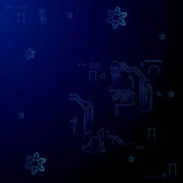 High tech technology geometric and connection system background with digital  Stock Illustration