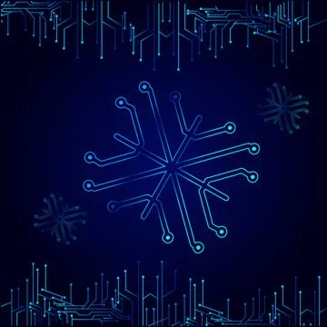 High tech technology geometric and connection system background with digital  Stock Illustration