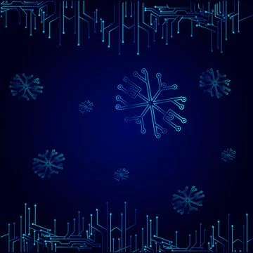 High tech technology geometric and connection system background with digital  Stock Illustration