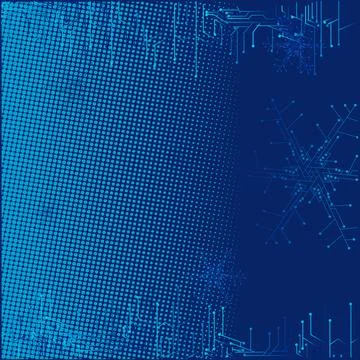 High tech technology geometric and connection system background with digital  Stock Illustration