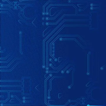 High tech technology geometric and connection system background with digital  Stock Illustration