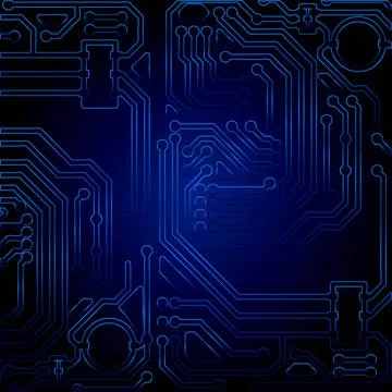 High tech technology geometric and connection system background with digital  Stock Illustration