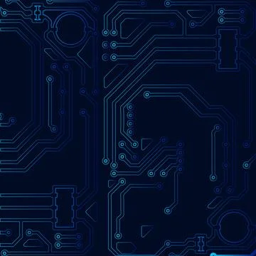 High tech technology geometric and connection system background with digital  Stock Illustration