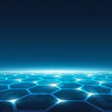 High tech technology geometric Stock Illustration