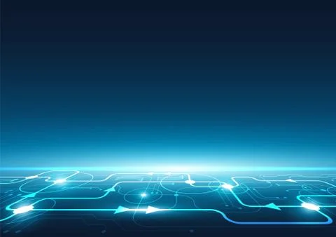 High tech technology geometric Stock Illustration