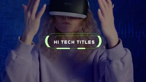 High Tech Titles for After Effects After Effects stock