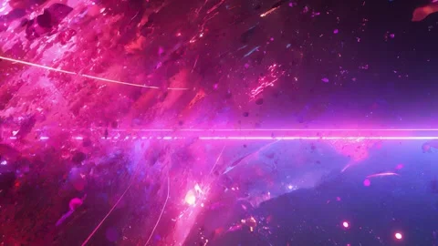 High-tech UI animation with signal flickers and flow lines Video stock 309544852