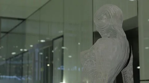High Tech Women's Sculpture (Middle, Round Movement) Stock Footage 68667775