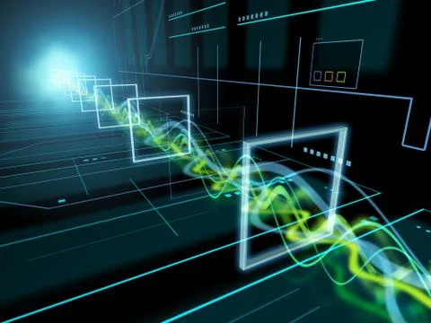 High technology background Stock Illustration