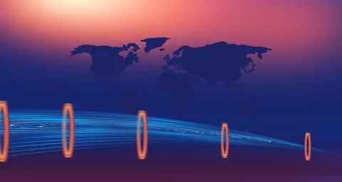 High technology for fast transmitting data concept series イラスト素材