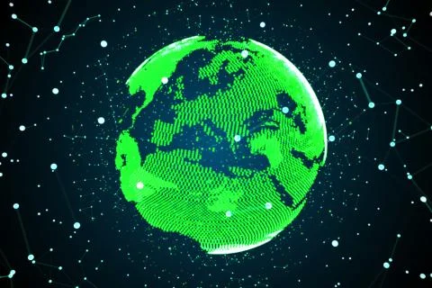 High technology globe Stock Illustration