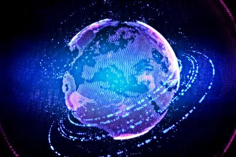 High technology globe Stock Illustration
