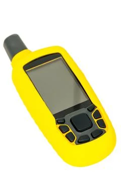 High Technology GPS for Global Positioning Outdoor Electronic Device in White Stock Photos