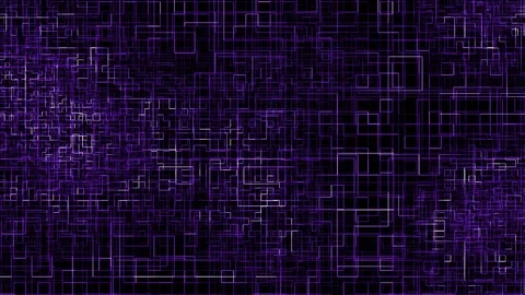 High technology grid growing background of violet color. Stock Footage 129895590