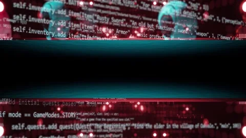 High technology intro animation for text or title theme video. Empty space Stock Footage 325680916