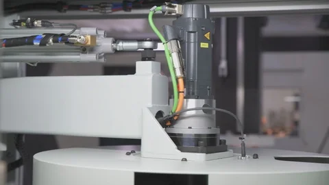 High technology. Machinery components for the space industry. Stock Footage 126310687