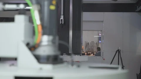 High technology. Machinery components for the space industry. Stock Footage 126353960