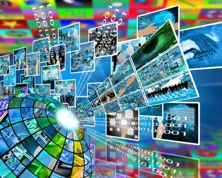 High technology sector 库存插图