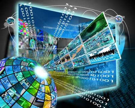 High technology sector 库存插图