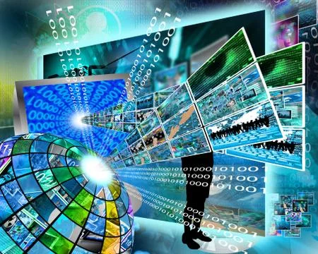 High technology sector 스톡 일러스트