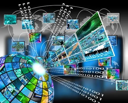 High technology sector 库存插图