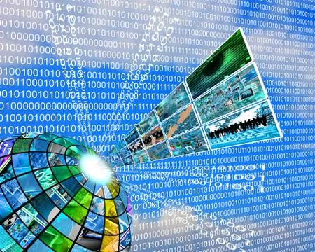 High technology sector 库存插图