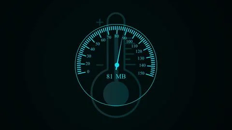 High-technology speedometer and moving pointer, racing speed counter illust.. イラスト素材