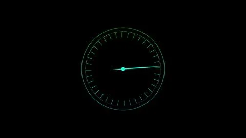 High-technology speedometer and moving pointer, racing speed counter illust.. Stock Illustration