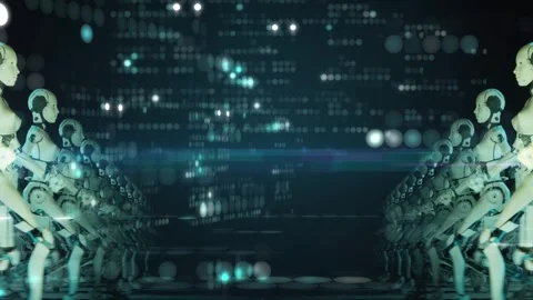 High technology title or text background intro. Modern 3d animation Stock Footage 323674562