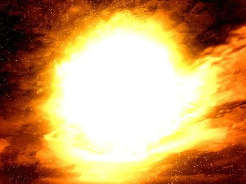 High temperature background (in space) Stock Illustration