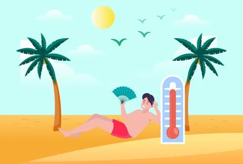 High Temperature Concept Illustration Stock Illustration