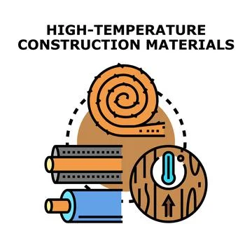High temperature construction materials developing new technologies Illustrazione stock