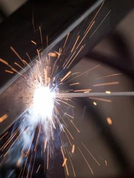 High-temperature electic welding Stock Photos