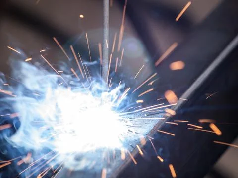 High-temperature electic welding Stock Photos