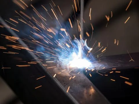 High-temperature electic welding Stock Photos