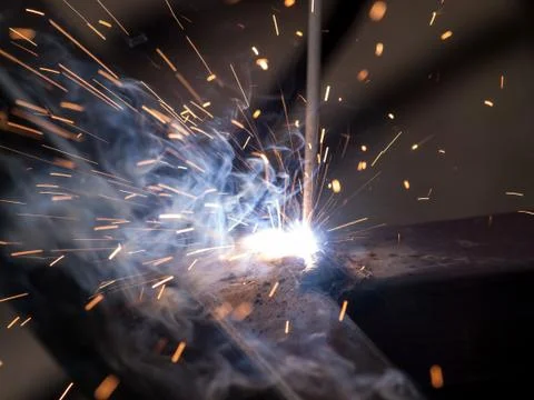 High-temperature electic welding Stock Photos