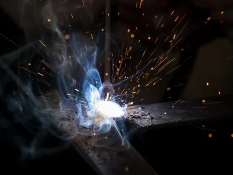 High-temperature electic welding Stock Photos