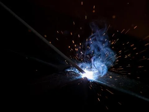 High-temperature electic welding Stock Photos