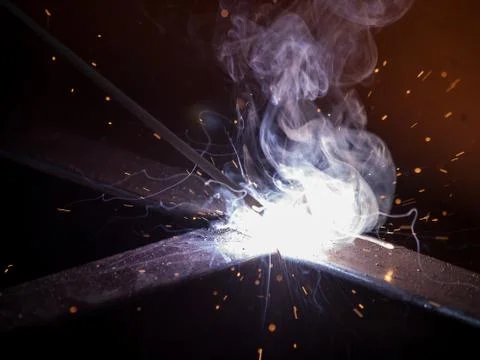 High-temperature electic welding Stock Photos