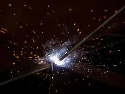 High-temperature electic welding Stock Photos