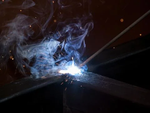 High-temperature electic welding Stock Photos
